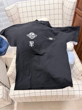 Black Graphic Men’s Crewneck T-Shirt - Science Motif. SCARFACE movie shirt. XL.
